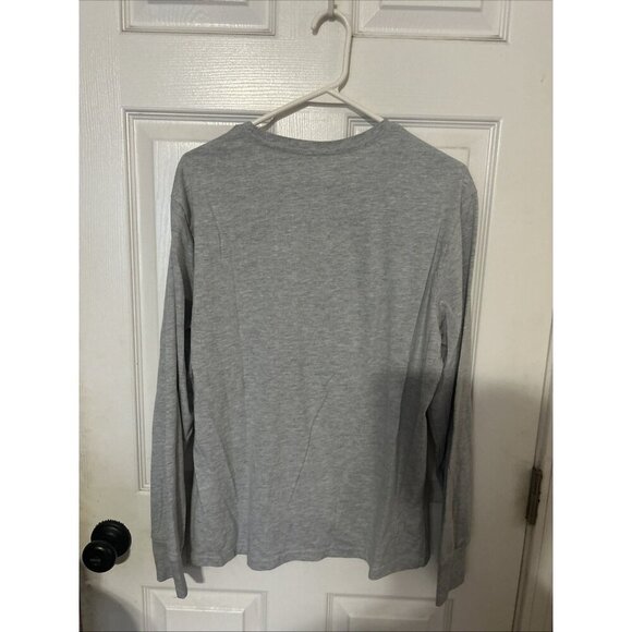 Walt Disney World Logo Shirt Adult Med Gray Yellow Long Sleeve - Picture 3 of 3